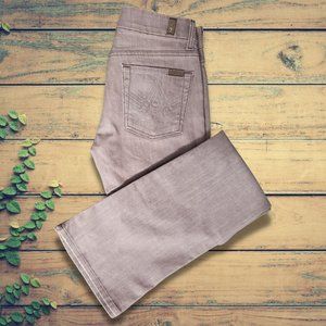 7 For All Mankind Lavender Flare Jeans